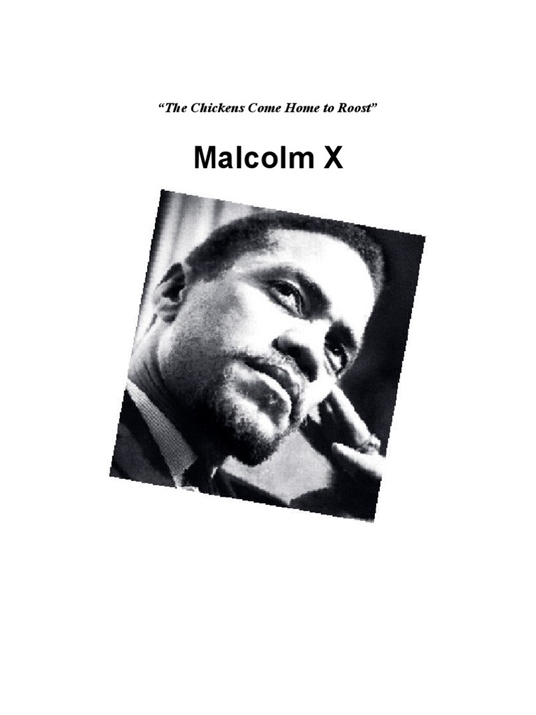 The Chickens Come Home To Roost Download Free PDF Malcolm X