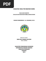 Download KUALITAS SOAL TES BUATAN GURU by ToM Z IkK SN267204262 doc pdf