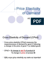 Cross Price Elasticity of Demand: AS Economics