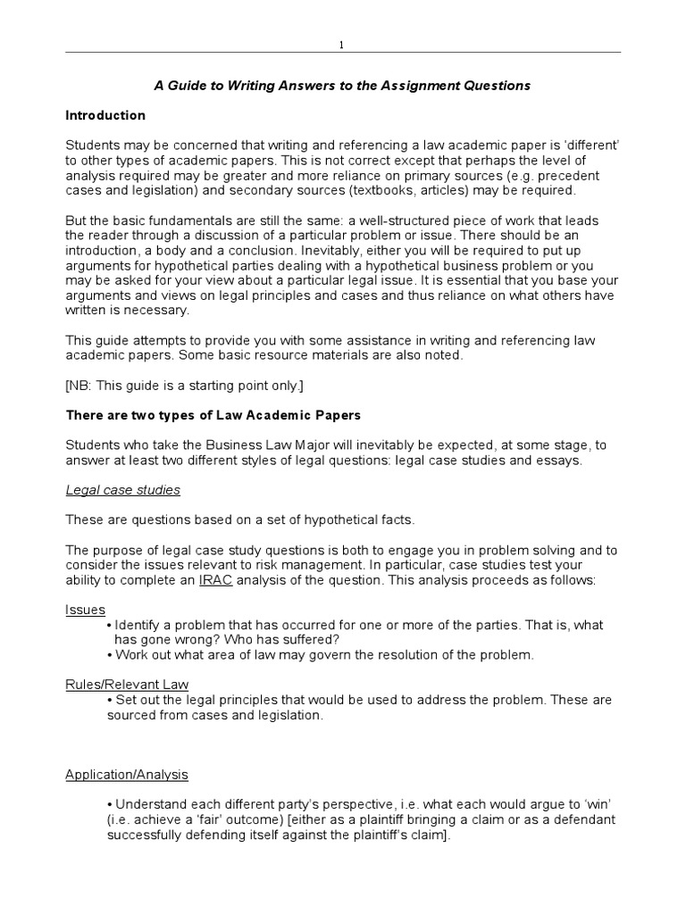 IRAC | PDF | Essays | Precedent