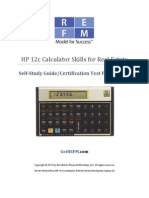 REFM HP 12c Skills Study Guide