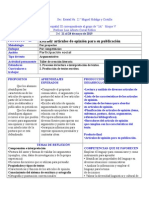 Planeación de Tercer Grado Proyecto 2