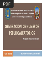 Generacion de numeros Aleatorios