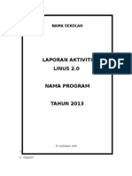 Laporan Aktiviti Program Linus Yang Telah Dilaksanakan Bagi Tahun 2013