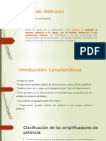 Clasificación de Los Amplificadores