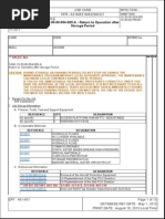 Return To Service After Storage