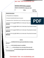 CBSE Class 11 Phsycology Sample Paper SA2 2014