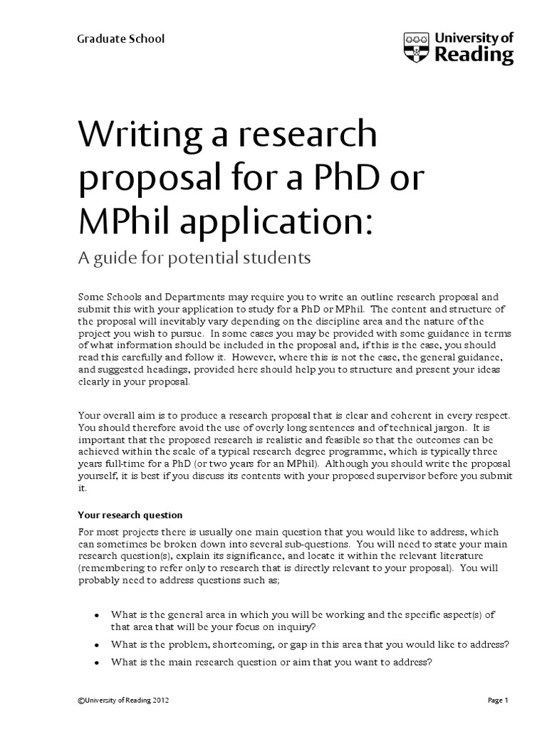 Writing A Research Proposal For Application  Scientific Method