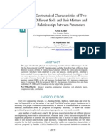 Geotechnical Characteristics of Two Different Soils and Their Mixture and Relationships Between Parameters