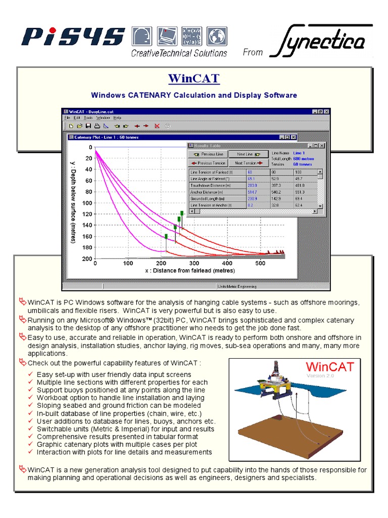 Wincat: Windows Catenary Calculation and Display Software | PDF