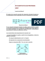 determinacion de proteinas por el metodo de biuret