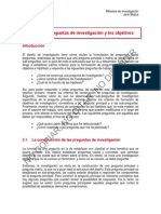 Tema 3 - Las Preguntas de Investigación y Los Objetivos