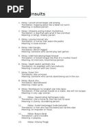 Basic Malay Vocabulary List | PDF | Languages