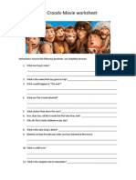 The Croods-Movie Worksheet