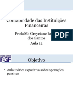 Aula 13 Cont. Inst.financeiras