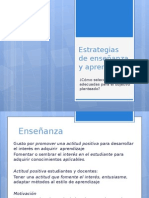 Estrategias de Enseñanza y Aprendizaje