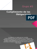 Cumplimiento de Las Obligaciones