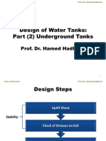 Design For Underground Water Tank