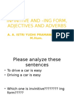 Infinitive and - Ing Form