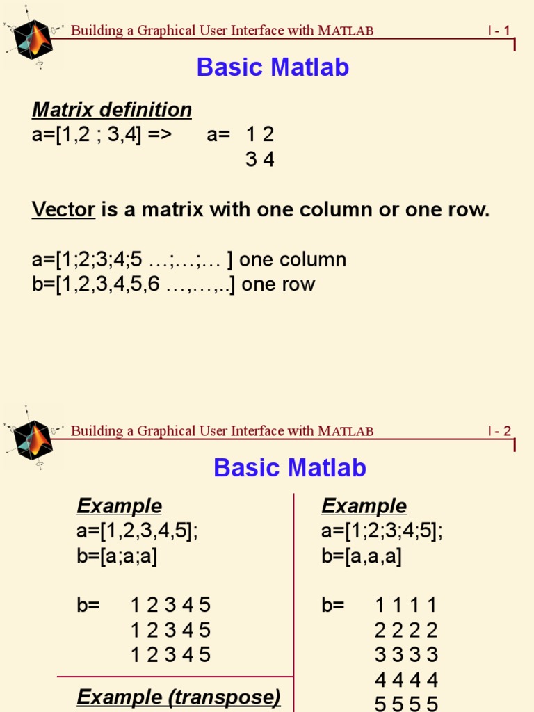 Basic Matlab Ang Gui | PDF | Matlab | Button (Computing)