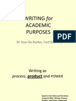 Writing for Academic Purposes