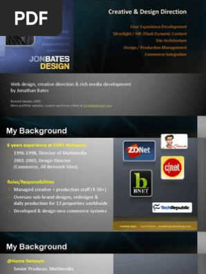 Design Portfolio - Jonathan Bates - Online Creative Director