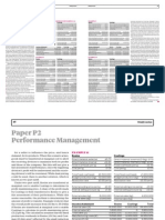 Performance Management: Paper P2