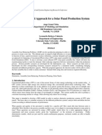 Simulation-Based Approach for a Solar Panel Production System