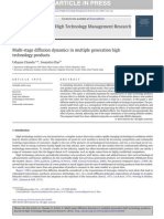 Multi-stage diffusion dynamics in multiple generation high technology products