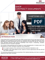 A 2-DAY Workshop ON THE FI DI C Contract Documents: 7 - 8 September 2014 Dubai