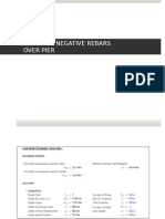 Design of Negative Rebars Over Pier