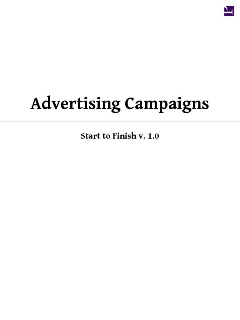 Advertising Campaigns Start To Finish, PDF, Request For Proposal
