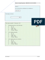 Try Some Yourself - Exercise 1.10: IWCF UK Branch Distance Learning Programme - DRILLING CALCULATIONS