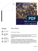 Newsletter CAMMP N.º 21 de Maio de 2015