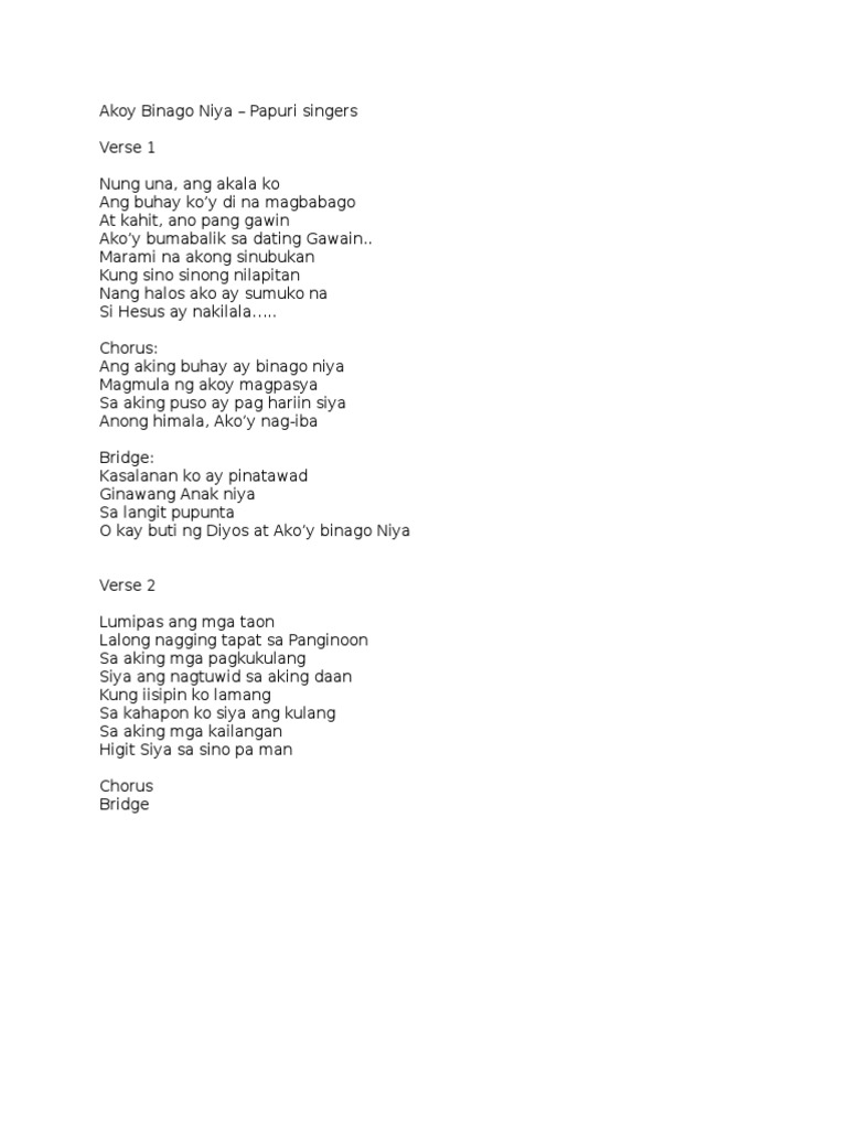 Akoy Binago Niya Pdf