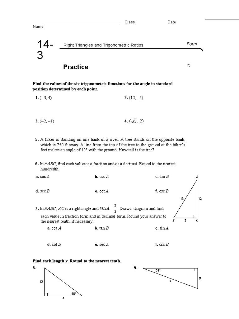 14 3 Right Triangle Trigonometry Trigonometric Functions Trigonometry