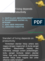 Standard of Living Depend On Productivity (Kelompok 5 - PEP - Kelas Q)
