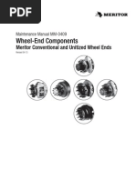 160 Drive Axle Meritor Diferenciales | PDF | Axle | Gear