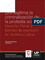 Bertoni, E. - Es Legítima La Criminalización de La Protesta Social. Derecho Penal y Libertad de Expresión en América Latina.