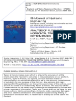 Analysis of Flow Over Horizontal Transverse Bottom Racks