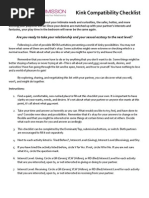 Submissive BDSM Play Partner Check List | PDF | Bdsm | Human Reproduction