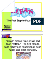 7 Visuals - Clean The First Step To Food Safety