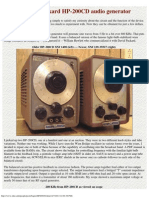 Hewlett-Packard HP-200CD Audio Generator