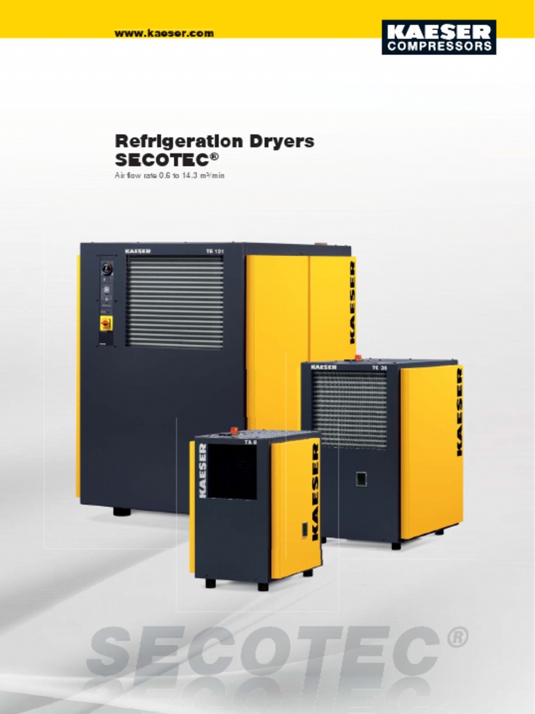 Manual Secador KAESER TE91 | PDF | Clothes Dryer | Refrigeration