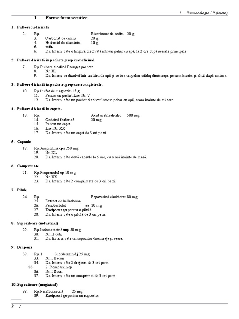 LP Retete | PDF