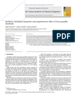 Síntesis, Propiedades Reológicas y Efecto Magnetoviscoso de Fe2O3-Ferrofluidos Parafinicos