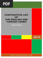 Contrastive List of The English and Turkish Verbs-Signed