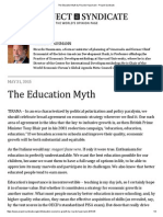 The Education Myth by Ricardo Hausmann - Project Syndicate