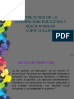 Integracion Educativa y Adecuaciones Curriculares