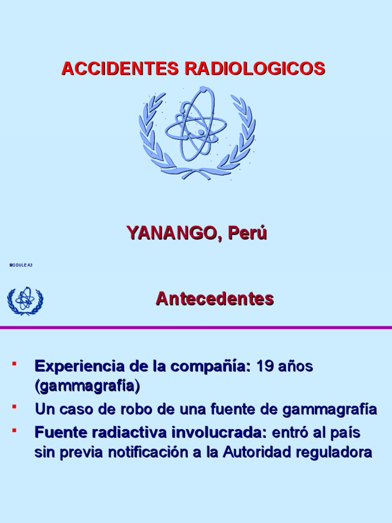 Accidente Radiológico en Yanango, Perú | PDF | Salud y bienestar | Medicina